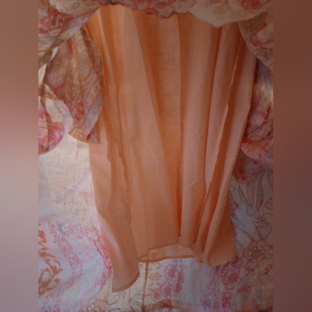 Davi & Dani Pink Coral Patterned Sleeveless Maxi Dress with Lining Size Medium - Picture 10 of 14
